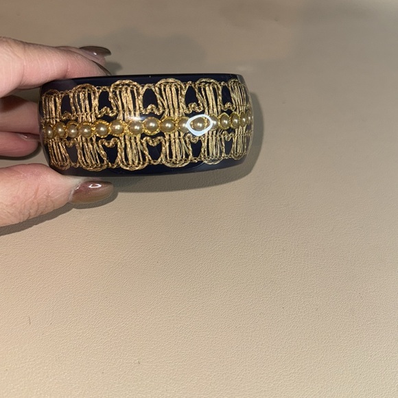 Chanel double pearl clamp bracelet - Picture 2 of 6